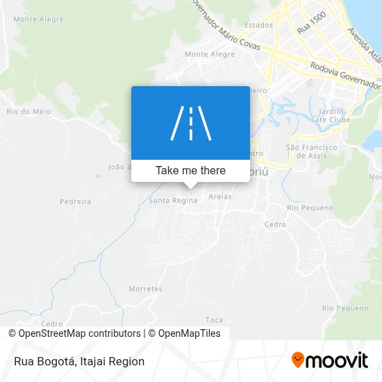 Rua Bogotá map