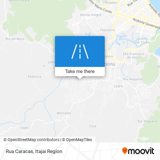 Mapa Rua Caracas