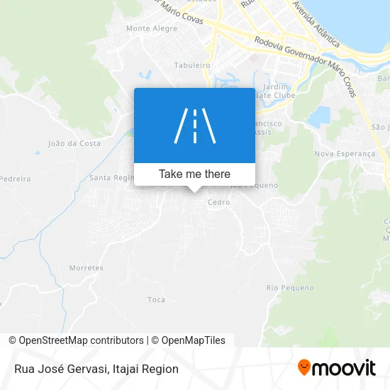 Rua José Gervasi map