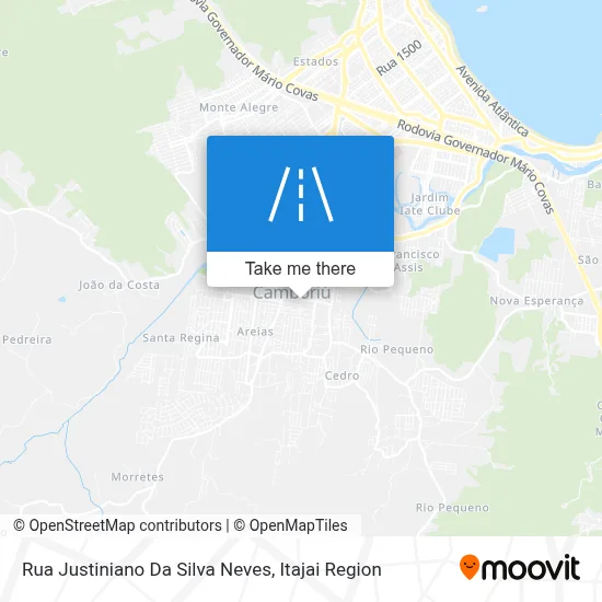 Rua Justiniano Da Silva Neves map