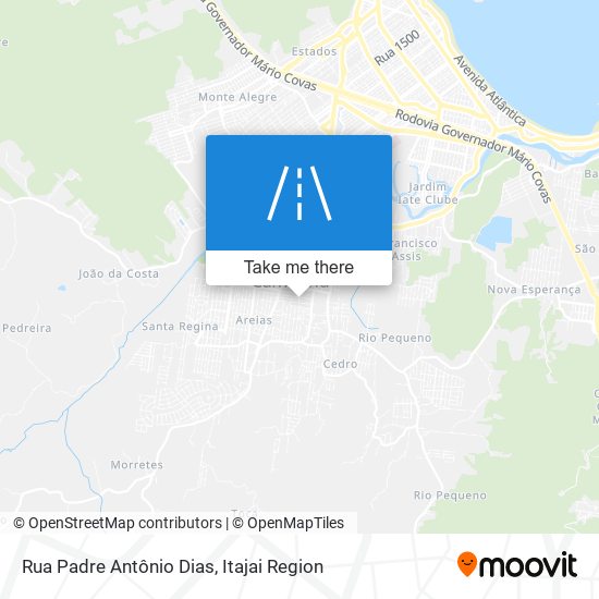 Mapa Rua Padre Antônio Dias