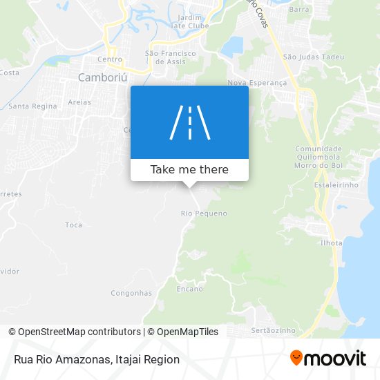 Mapa Rua Rio Amazonas