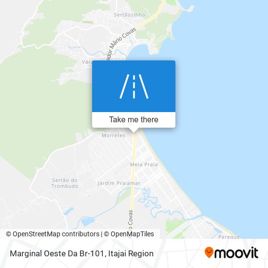 Marginal Oeste Da Br-101 map