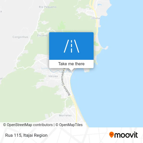 Rua 115 map