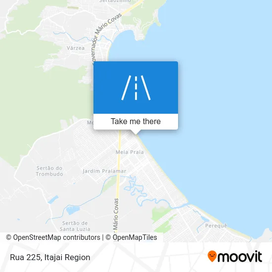 Rua 225 map