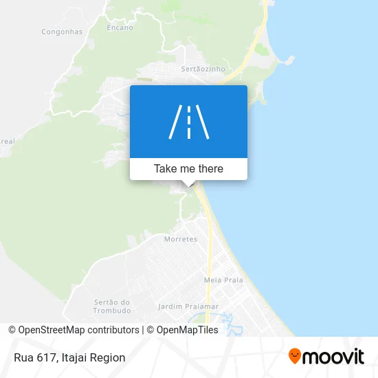 Rua 617 map