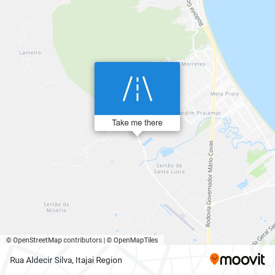 Mapa Rua Aldecir Silva
