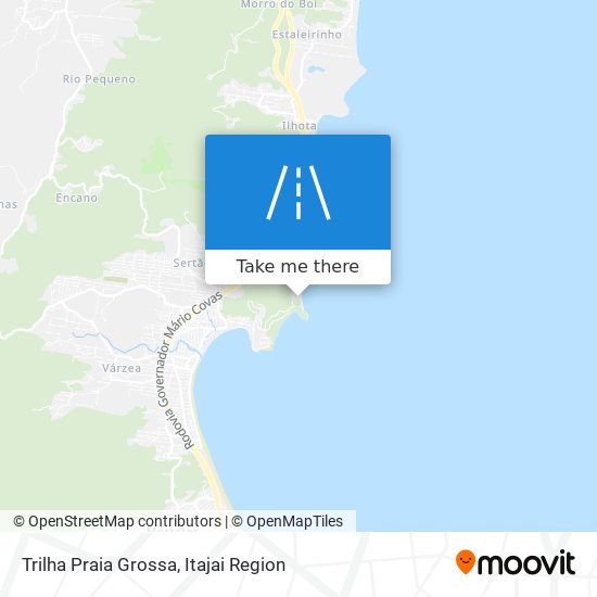 Trilha Praia Grossa map