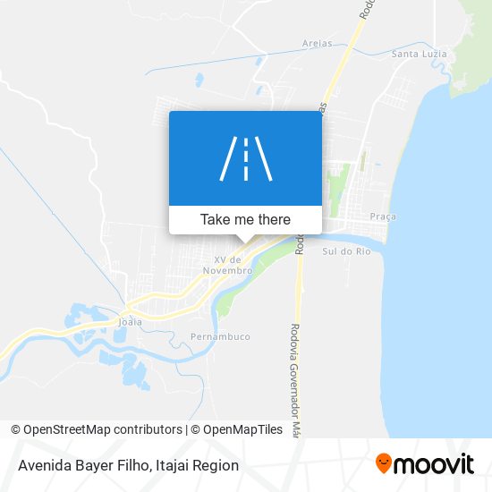 Mapa Avenida Bayer Filho