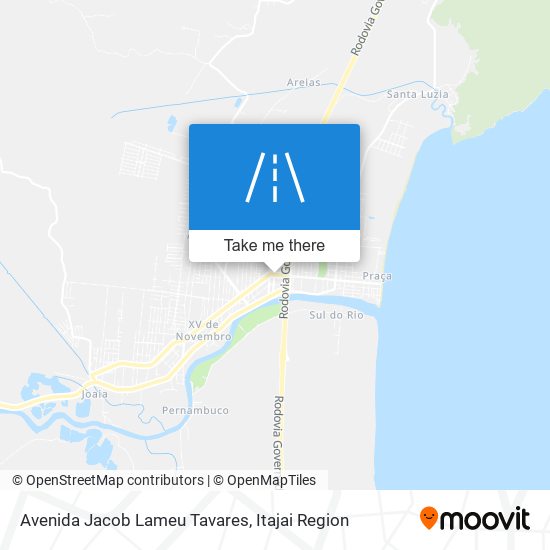 Mapa Avenida Jacob Lameu Tavares