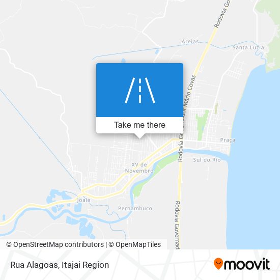 Mapa Rua Alagoas