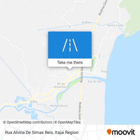 Mapa Rua Alvina De Simas Reis