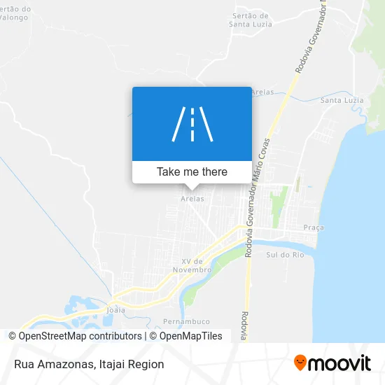 Rua Amazonas map