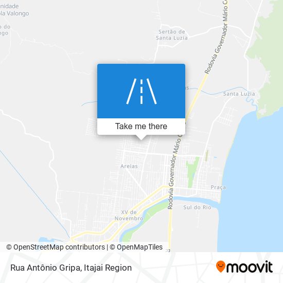 Mapa Rua Antônio Gripa