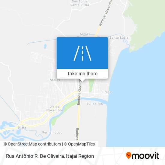 Mapa Rua Antônio R. De Oliveira