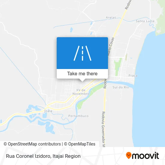 Rua Coronel Izidoro map