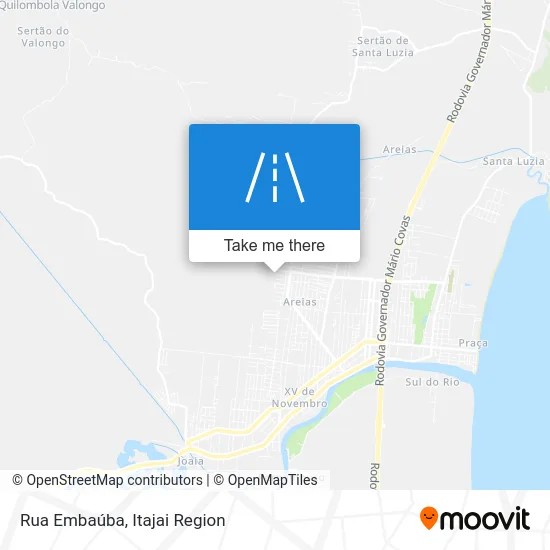 Rua Embaúba map