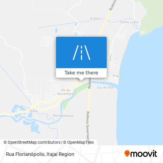 Mapa Rua Florianópolis