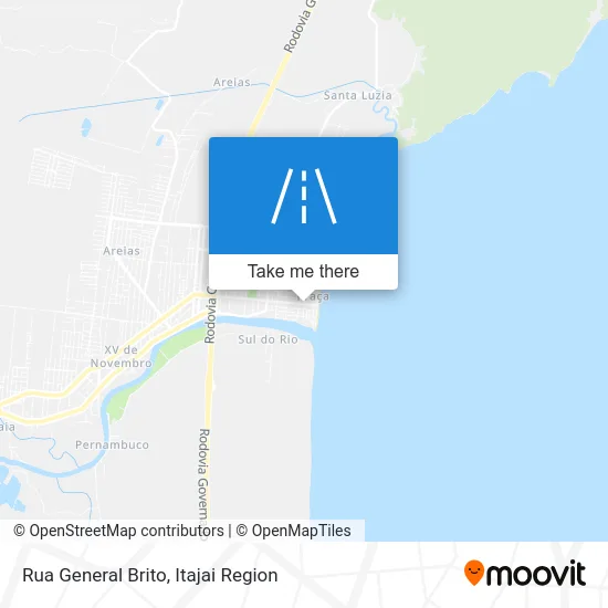 Rua General Brito map