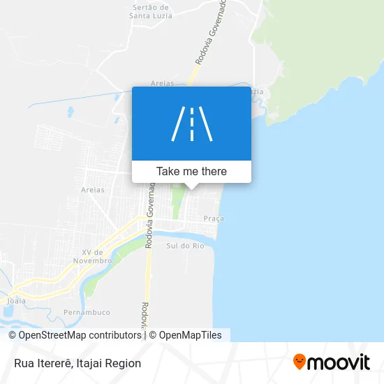 Rua Itererê map