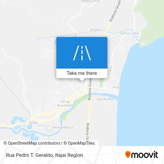 Rua Pedro T. Geraldo map