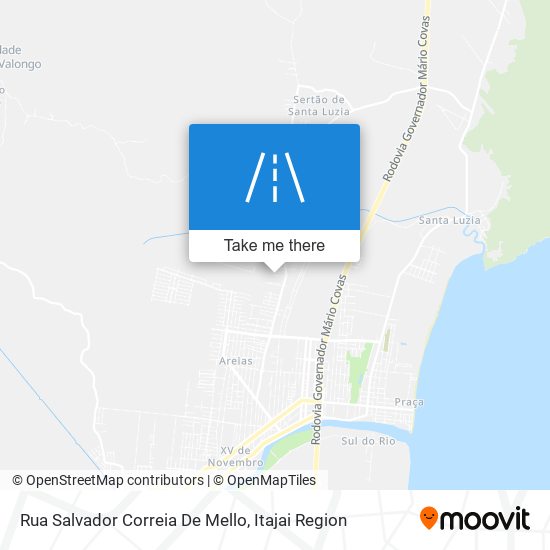 Mapa Rua Salvador Correia De Mello