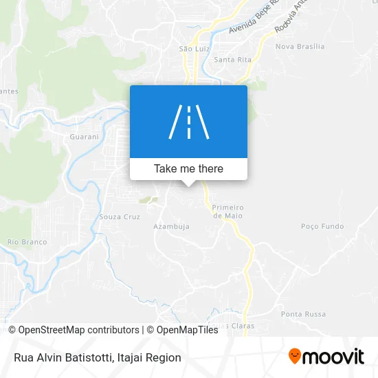 Rua Alvin Batistotti map