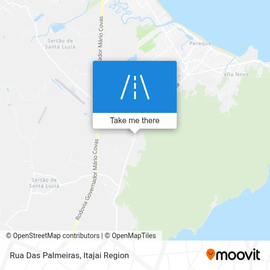 Rua Das Palmeiras map