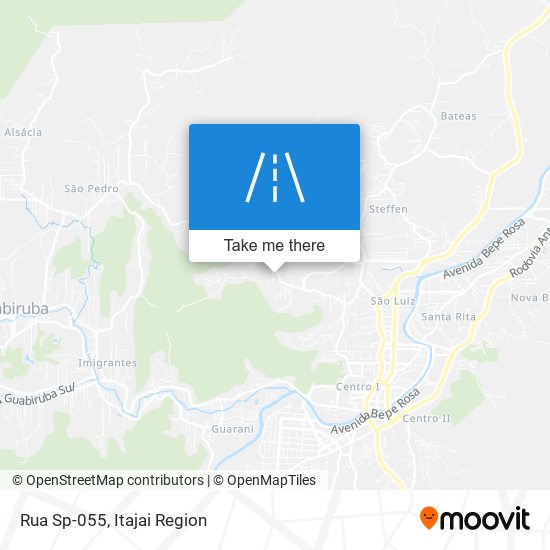 Mapa Rua Sp-055