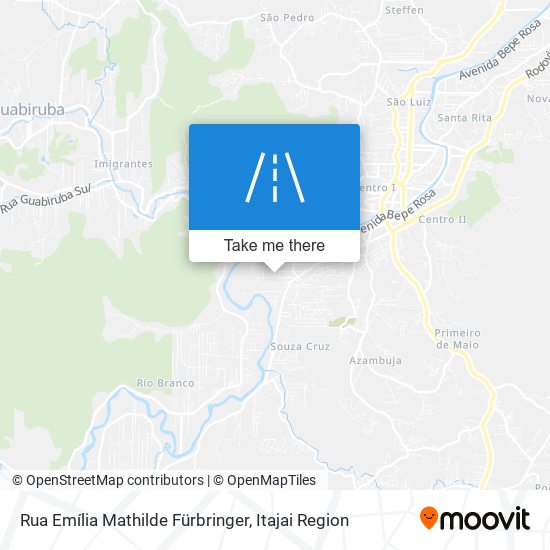 Mapa Rua Emília Mathilde Fürbringer