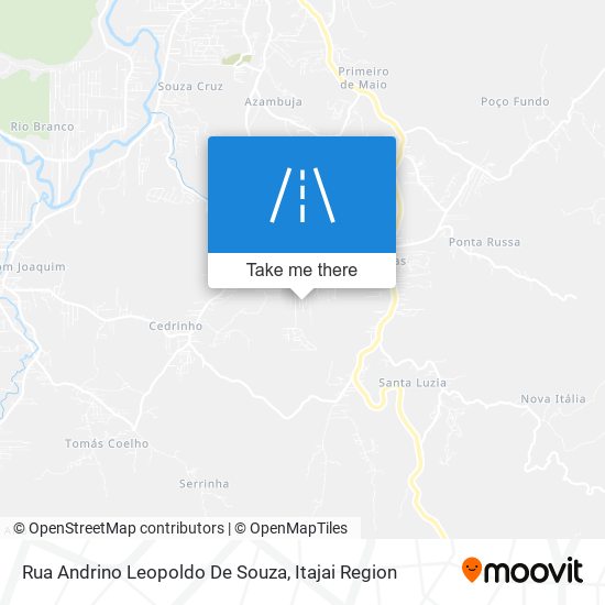 Mapa Rua Andrino Leopoldo De Souza