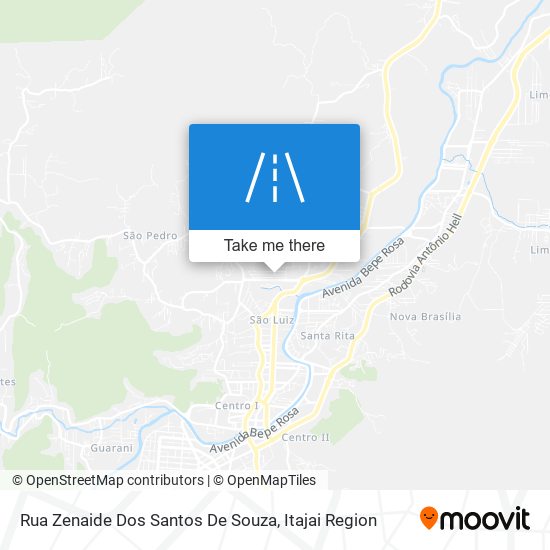 Rua Zenaide Dos Santos De Souza map