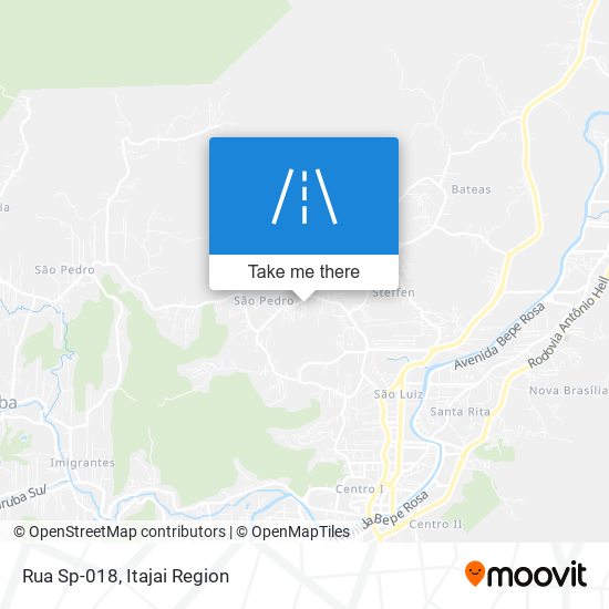 Rua Sp-018 map