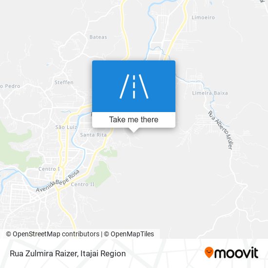 Mapa Rua Zulmira Raizer