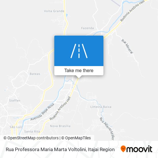 Rua Professora Maria Marta Voltolini map