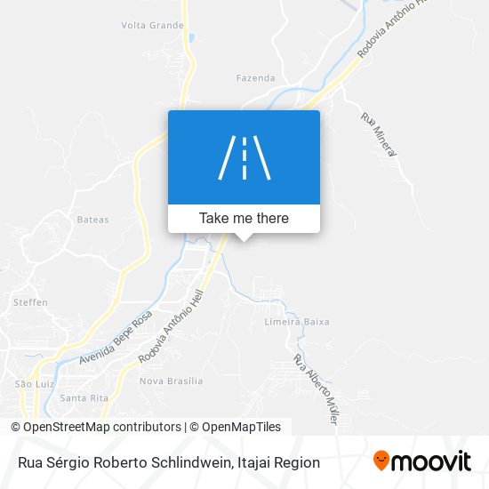 Mapa Rua Sérgio Roberto Schlindwein