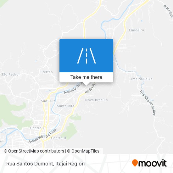 Rua Santos Dumont map