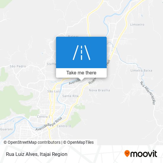 Mapa Rua Luiz Alves