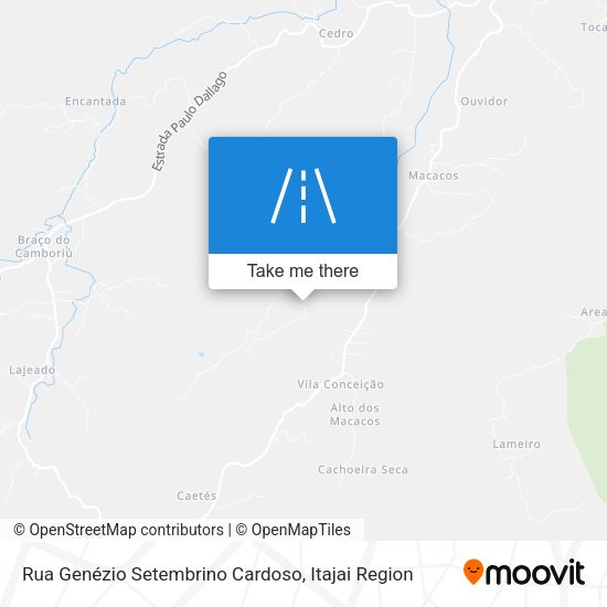 Rua Genézio Setembrino Cardoso map