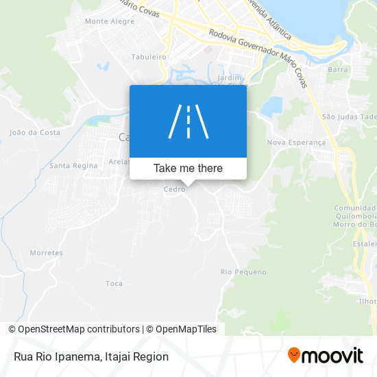 Mapa Rua Rio Ipanema