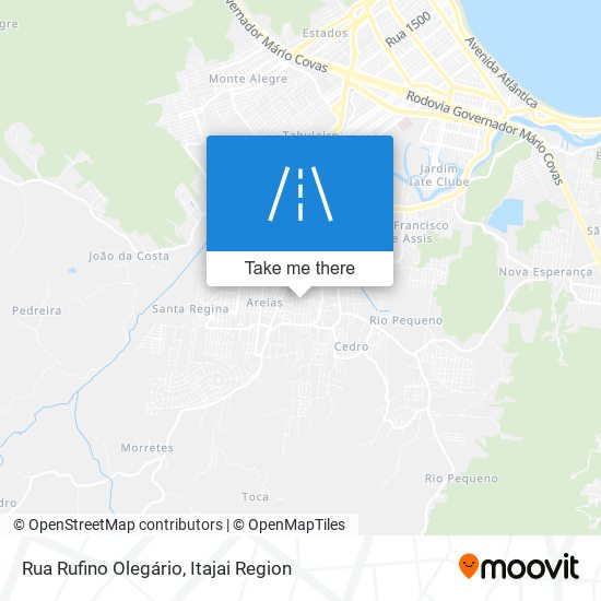 Mapa Rua Rufino Olegário