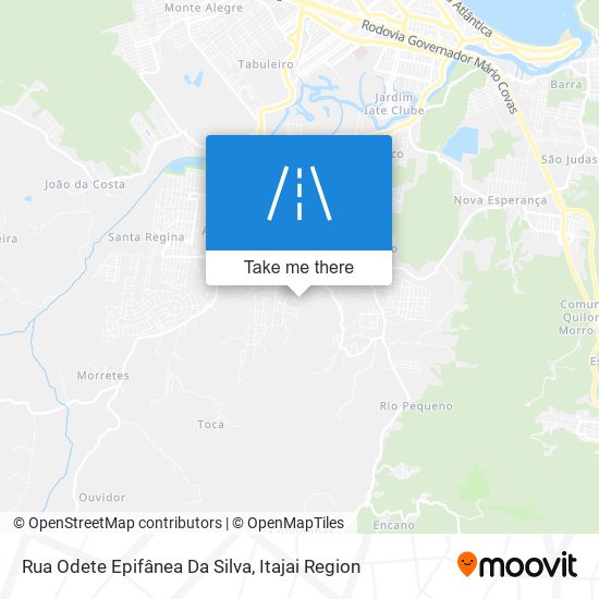 Rua Odete Epifânea Da Silva map