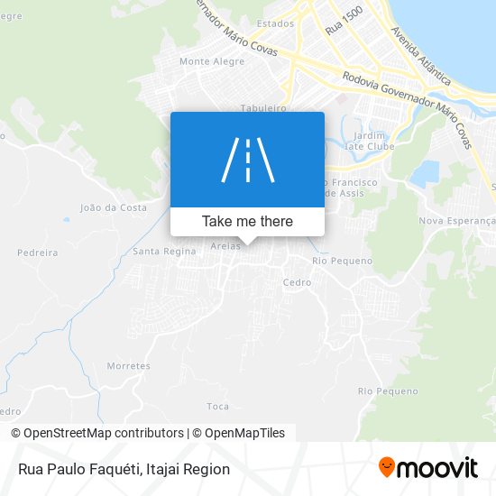 Mapa Rua Paulo Faquéti