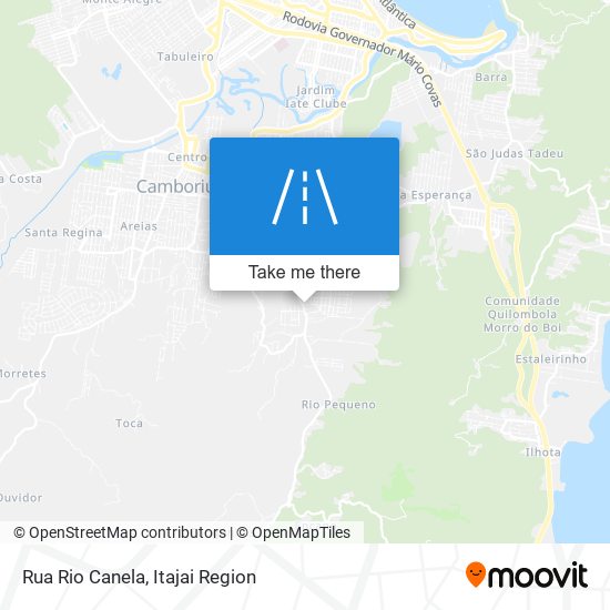 Mapa Rua Rio Canela