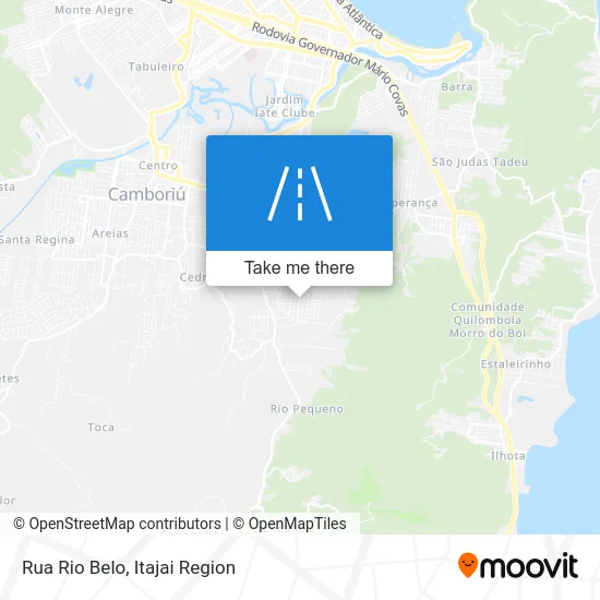 Rua Rio Belo map