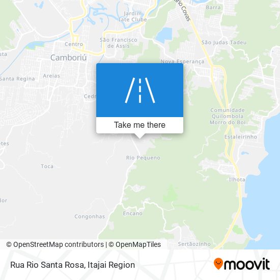 Mapa Rua Rio Santa Rosa