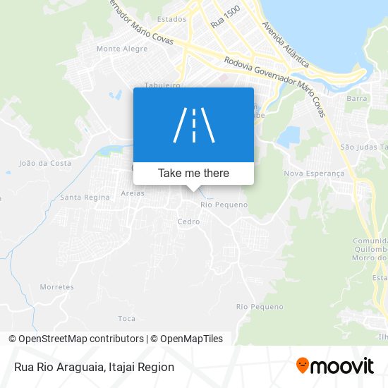 Mapa Rua Rio Araguaia