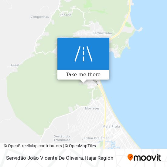 Mapa Servidão João Vicente De Oliveira