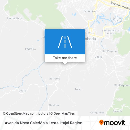Mapa Avenida Nova Caledônia Leste