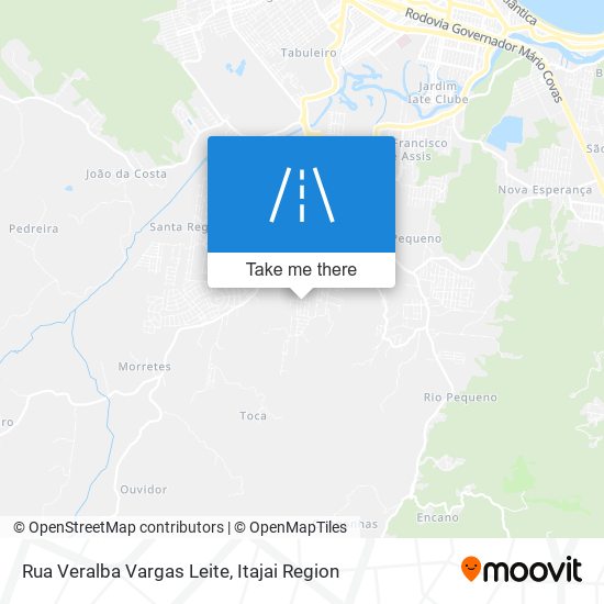 Mapa Rua Veralba Vargas Leite